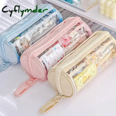 BACK TO SCHOOL New Transparent Pen Bag Creative Simple Multi-functional Primary and Secondary School Students Stationery Pencil Case Large Capacity Pencil Case