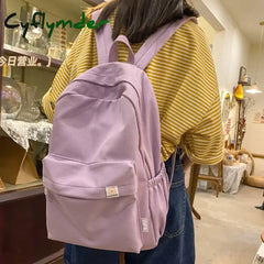 Cyflymder Back To School New Waterproof Nylon Women Backpack Female Travel Bag Backpacks Schoolbag