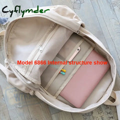 Cyflymder Back To School New Waterproof Nylon Women Backpack Female Travel Bag Backpacks Schoolbag