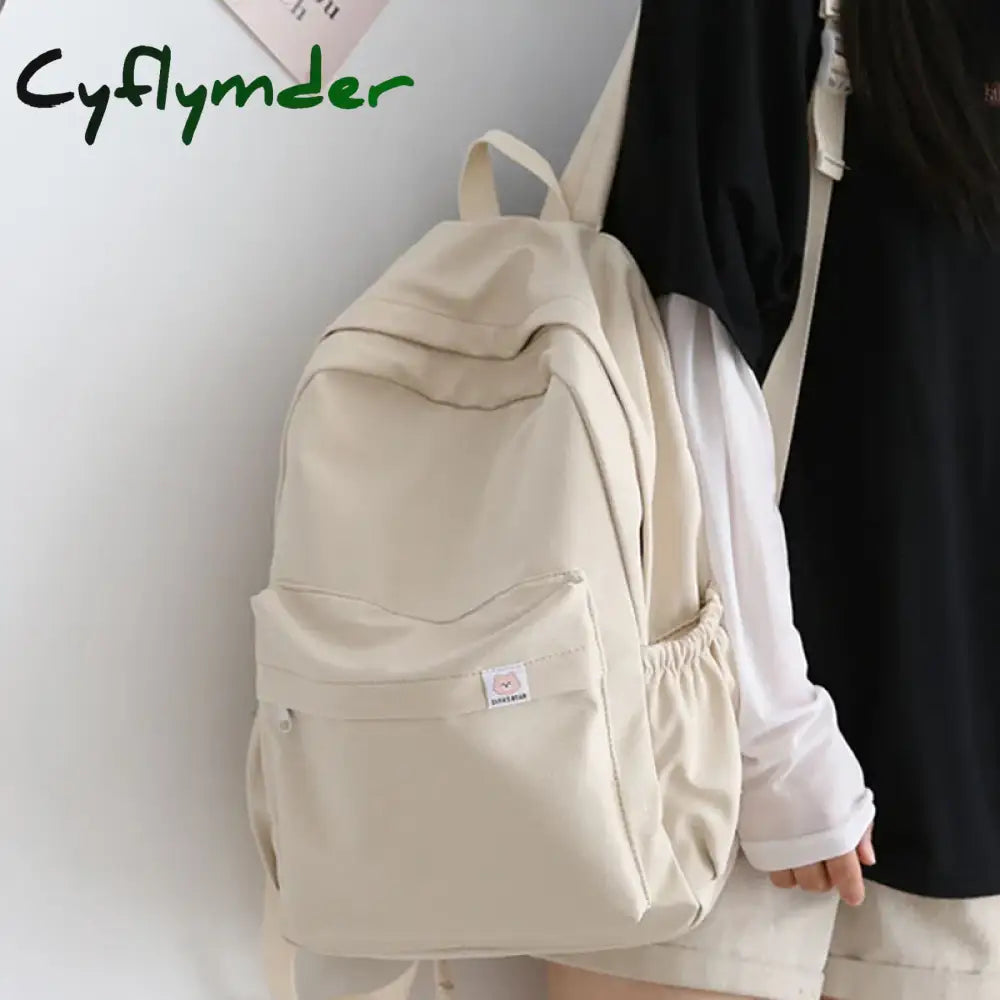 BACK TO SCHOOL New Waterproof Nylon Women Backpack Female Travel Bag Backpacks Schoolbag for Teenage Girls Solid Color Bookbag Mochila Bookbag