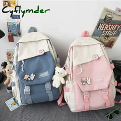 Nylon Book Bag Boys Girls Backpack Multifunctional Waterproof Large Capacity Backpacks Unisex School Bag
