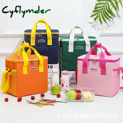 Cyflymder Back To School Outdoor Large Capacity Beer Cans Camping Cooler Thermal Bag Multi-Pocket