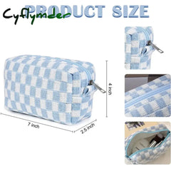 Cyflymder Back To School Outfit Cute Pencil Case Storage Bag Cosmetic Bag Large Capacity Knitting
