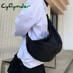 Cyflymder Back To School Oxford Cloth Dumpling Bag For Women Trendy And Cool Couple Lazy Style