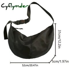 Cyflymder Back To School Oxford Cloth Dumpling Bag For Women Trendy And Cool Couple Lazy Style