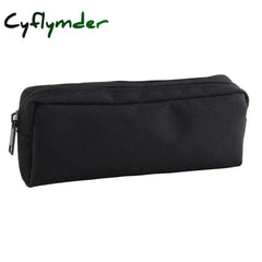 Cyflymder Back To School Pencil Case Black Stationery Trousse Scolaire Pouch School Supplies Solid