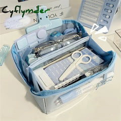 Cyflymder Back To School Pencil Case Large Capacity Pen Estuches Escolares Kalemlik Astuccio Kawaii