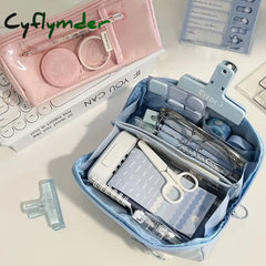 Cyflymder Back To School Pencil Case Large Capacity Pen Estuches Escolares Kalemlik Astuccio Kawaii