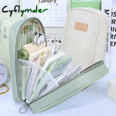 BACK TO SCHOOL PU Pencil Case Extra Large Capacity Pencil Bag Portable Pen Box Multi-layer Pencil Pouch Stationery Storage Bag School Supplies