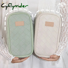 Cyflymder Back To School Pu Pencil Case Extra Large Capacity Bag Portable Pen Box Multi-Layer Pouch