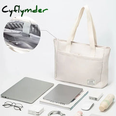 Shockproof Canvas Women Laptop Tote Bag 14 inch for Macbook Air Pro Huawei Dell ASUS Acer XiaoMi HP Notebook Handbags Briefcase