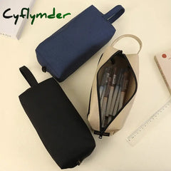 Cyflymder Back To School Simple Pencil Case Kawaii Stationery Pen Large Capacity Pouch Trousse
