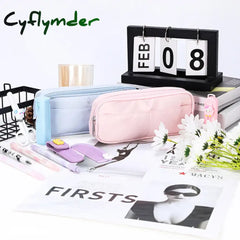 Cyflymder Back To School Simple Pencil Case Trousses Scolaires Pouch Back To School Large Capacity