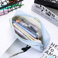 Cyflymder Back To School Simple Pencil Case Trousses Scolaires Pouch Back To School Large Capacity