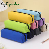 BACK TO SCHOOL Solid Color Pencil Case Simple Pencil Bags For Student New Stationery School Supplies Kids Gift Zipper Big Cosmetic Bag