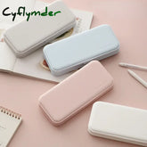 BACK TO SCHOOL Solid Color Plastic Pencil Box For Students Without Printing And Low Carbon Environmental Protection Pencil Case