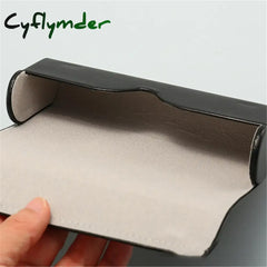 Cyflymder Back To School Vintage Pu Leather Glasses Case 3D Holder Eyewear Storage Box Personality