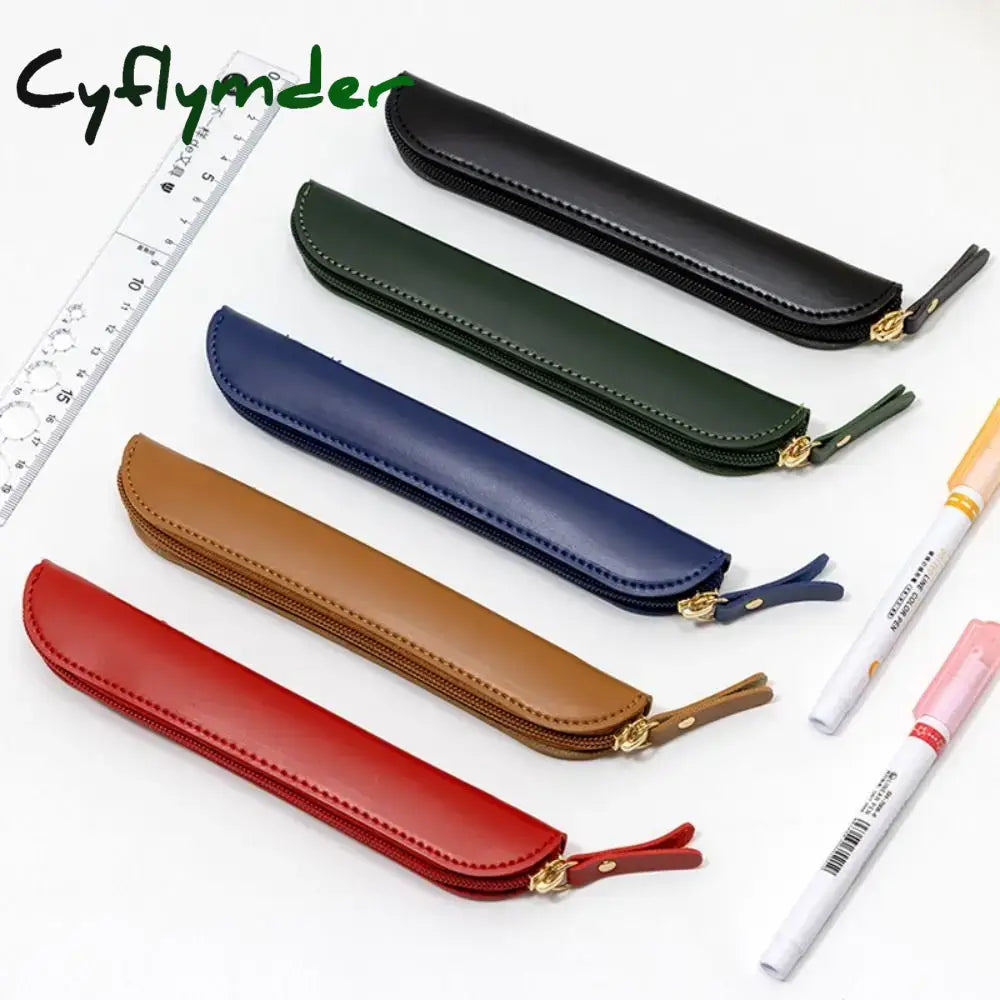 BACK TO SCHOOL Waterproof Business Fountain Pen Case Handmade Desktop Organizer Pencil Bag Pen Cover High-end Leather Pen Protective Cover