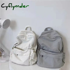 Cyflymder Back To School Women’s Bag Pack Trend Techwear Harajuku Canvas Aesthetic Gothic School