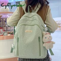 Cyflymder Backpack For Elementary School Girl Waterproof Oxford Cloth Pink Sac Enfant Bags Kids