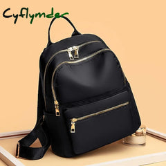 Cyflymder Backpack Men’s Women’s Oxford Cloth Casual Large Capacity Student Schoolbag Computer