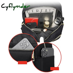 Cyflymder Backpack Men’s Women’s Oxford Cloth Casual Large Capacity Student Schoolbag Computer