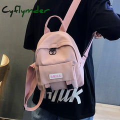Cyflymder Backpack New Trend Women Wild Fashion Shoulder Bag Small Canvas Teen Girl School Bag