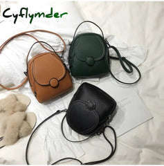 Cyflymder Backpack Women New Designer Fashion Leather Mini Soft Touch Multi-Function Small Female