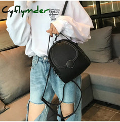 Cyflymder Backpack Women New Designer Fashion Leather Mini Soft Touch Multi-Function Small Female