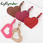 Cyflymder Baggage Boarding Tag Women Travel Accessories Leather Suitcase Id Address Holder Portable
