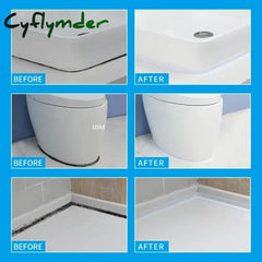 Cyflymder Bathroom Shower Sink Bath Sealing Tapes PVC Adhesive Sealing Strips Waterproof Wall Stickers for Bathroom