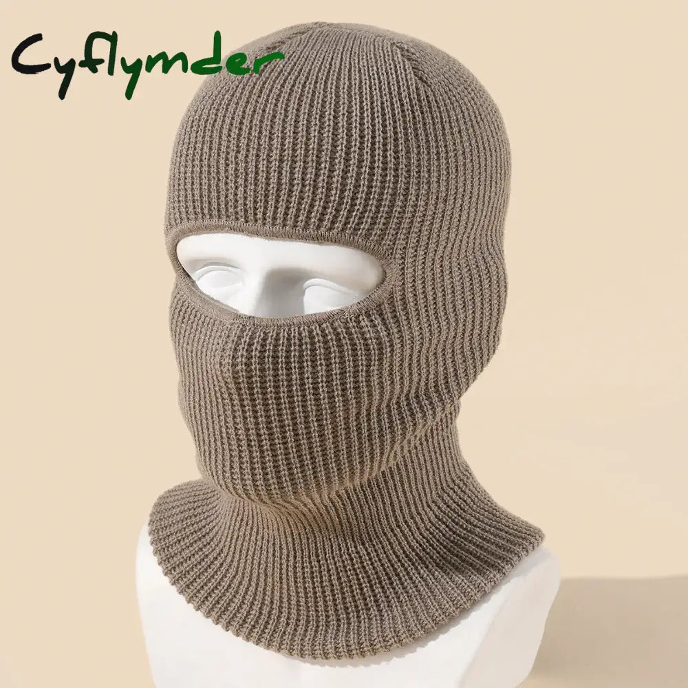 Cyflymder beanie outfits men Candy Color Cute Full Face Cover Ski Mask Hat Bear Ear Balaclava Knitted Hats Outdoor