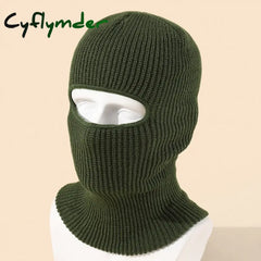 Cyflymder beanie outfits men Candy Color Cute Full Face Cover Ski Mask Hat Bear Ear Balaclava Knitted Hats Outdoor