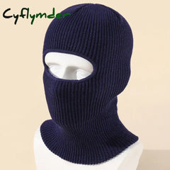Cyflymder beanie outfits men Candy Color Cute Full Face Cover Ski Mask Hat Bear Ear Balaclava Knitted Hats Outdoor