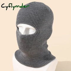 Cyflymder beanie outfits men Candy Color Cute Full Face Cover Ski Mask Hat Bear Ear Balaclava Knitted Hats Outdoor