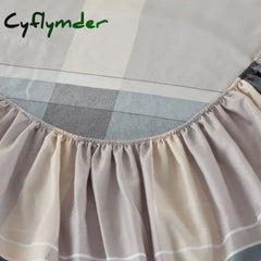 Cyflymder Bed Mattress Fitted sheet King Queen Size sheet All-around Elastic Rubber Band Non-slip Dustproof Bed Sheet
