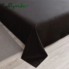 Cyflymder Bedding Set High Quality Skin Friendly Fabric Black Duvet Cover Set Solid Color Single Double King Size Quilt