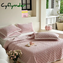 Cyflymder Bedspread on the bed cover cotton Mattress topper Bedspreads & coverlets plush blanket bed sheets set Couple