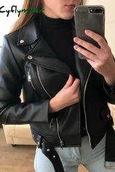 Cyflymder - Black Casual Solid Patchwork Cardigan Turndown Collar Outerwear Jackets