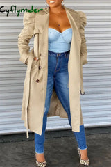 Cyflymder - Black Fashion Casual Solid Cardigan Turndown Collar Outerwear Cardigans