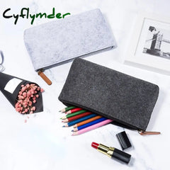 Cyflymder Black Felt Pen Sleeve Protective Cover Large Capacity School Case Children’s Stationery