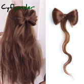 Cyflymder Bowknot Claw clamp shape Hair Bun Synthetic Clip In Hair Extensions Hair accessories suitable for women’s
