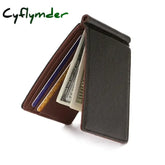Cyflymder Brand Men Wallet Short Skin Wallets Purses PU Leather Money Clips Sollid Thin Wallet For Men Purses