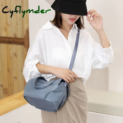 Cyflymder Bucket Crossbody Bag For Women New Nylon Waterproof Shoulder Purse Casual Small Phone
