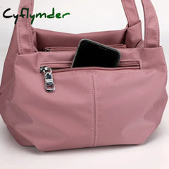 Cyflymder Bucket Crossbody Bag For Women New Nylon Waterproof Shoulder Purse Casual Small Phone