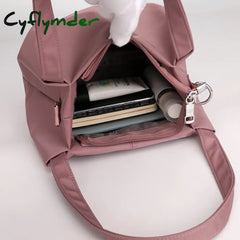 Cyflymder Bucket Crossbody Bag For Women New Nylon Waterproof Shoulder Purse Casual Small Phone