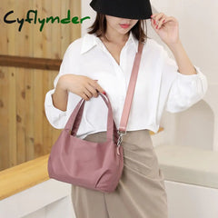 Cyflymder Bucket Crossbody Bag For Women New Nylon Waterproof Shoulder Purse Casual Small Phone