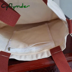 Cyflymder Canvas Bag Women Messenger Large Capacity Shopping Versatile Slung Female Student