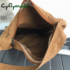 Cyflymder Canvas Chest Bag Women Shoulder Messenger Unisex Crossbody Muliti Pocket Casual