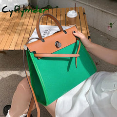 Cyflymder Canvas Large-Capacity Bag Summer New Fashion One-Shoulder Women’s Designer Western